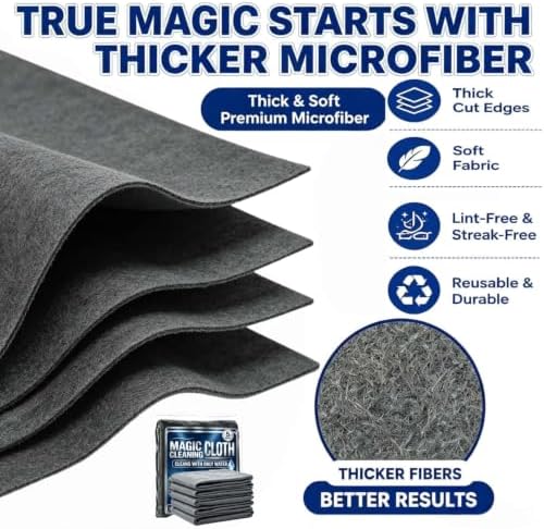 Genie Magic Cleaning Cloth, 10 Pack XXL Microfiber Cleaning Cloths - Image 2