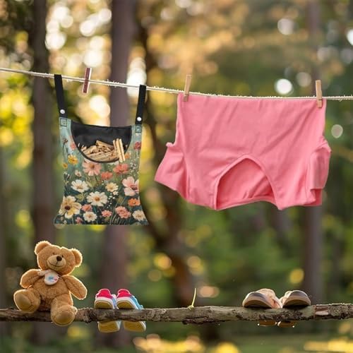 Wild Daisy Waterproof Clothespin Bag - Image 4