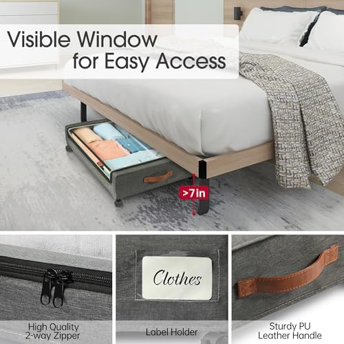 Yecaye 3 Pack Under Bed Storage - Image 5