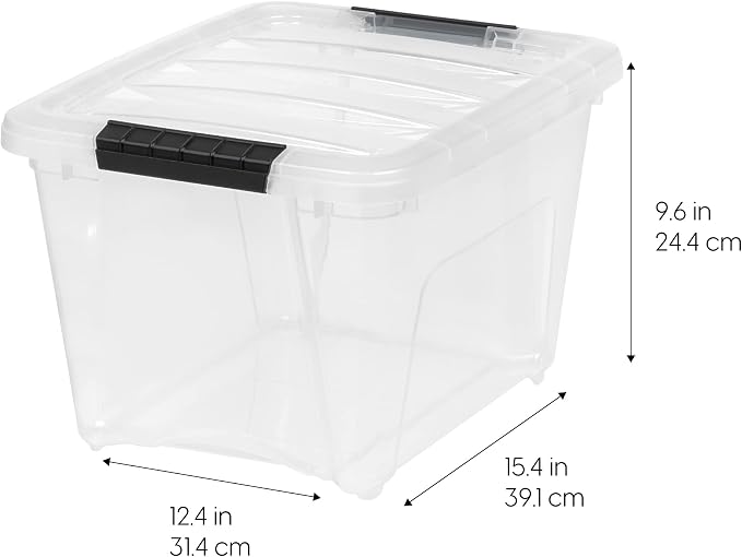 IRIS USA 4-Pack 19 Quart Storage Bins - Image 2