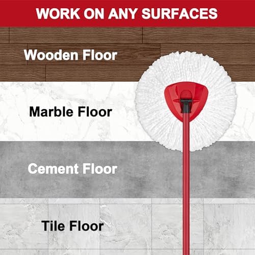 1 Pack Mop Heads Replacement for O-Ceda Easy Wrin Spin Mop, Microfiber Spin Mop - Image 5
