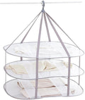 Looca 3-Tier Folded Mesh Clothes Hanging Dryer Sweater Drying Rack 30.3" L * by Looca