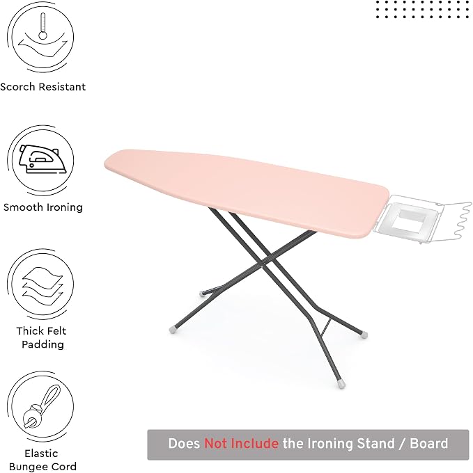 Encasa XO Ironing Board Cover and Pad, Large 54"x15" - Image 2