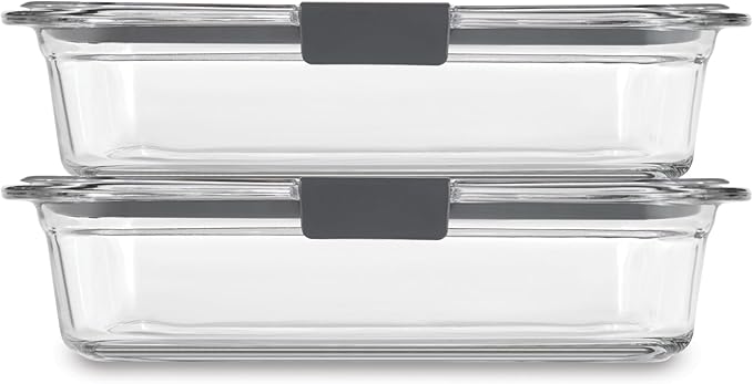 Rubbermaid Brilliance Glass Food Storage Containers, 8 Cup, Leak-Proof - Image 6