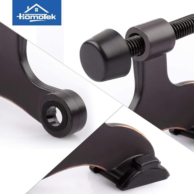 HOMOTEK 3 Pack Hinge Pin Oil Rubbed Bronze Door Stopper, Adjustable Deluxe - Image 6