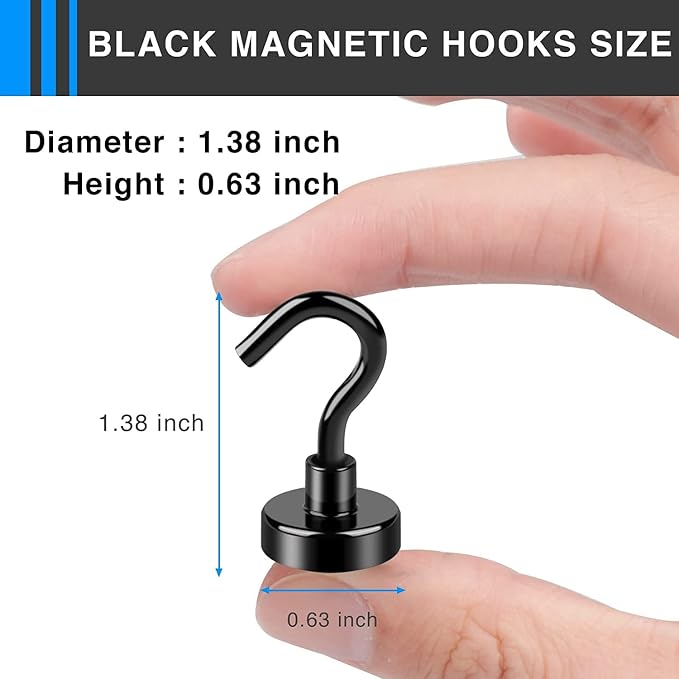 LOVIMAG Magnetic Hooks for Cruise Essentials 2026 Cabins Door 60 Pack-30LBS - Image 2