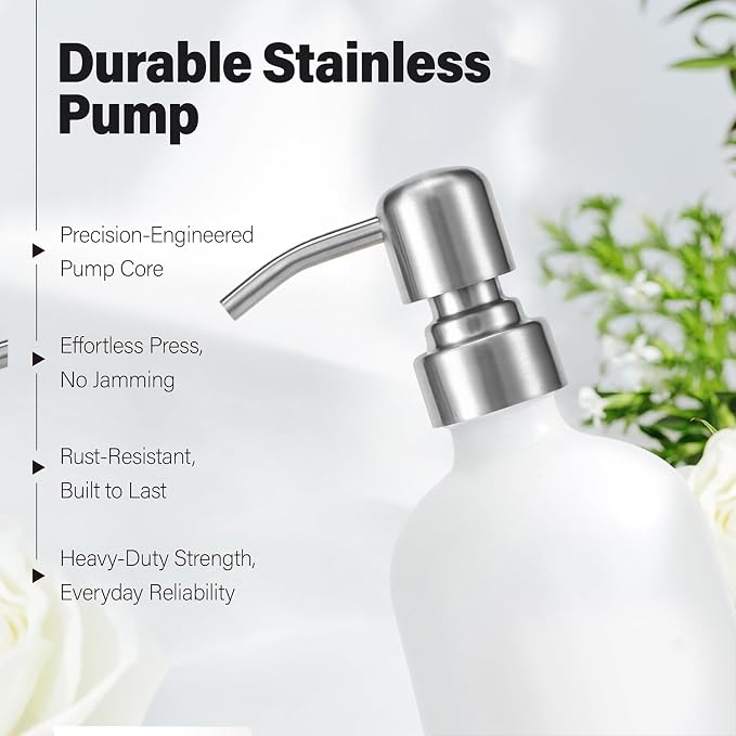 Prus Waso White Soap Dispenser for Kitchen Sink - Image 3