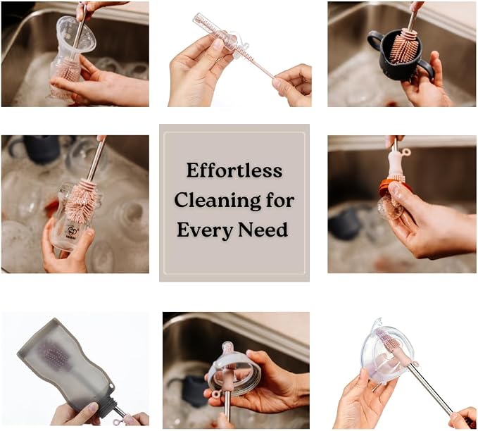 Haakaa Food-Grade Silicone Double-Ended Cleaning Brush | Household Cleaning - Image 5