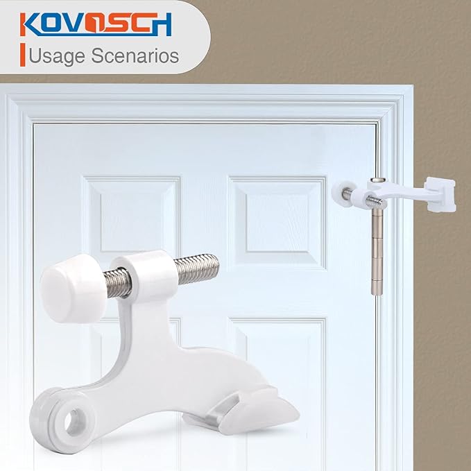 2 Pack Hinge Pin Door Stopper White - Image 5