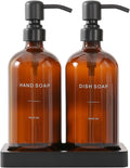 Prus Waso Amber Soap Dispenser Set | Soap Dispenser by PrusWaso