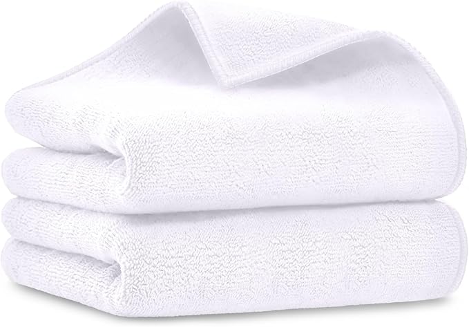Salon Towels 2 Pack, Super Soft Microfiber Hand Towel | Highly Absorbent by Unimade