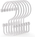 24 Pcs Shower Hooks & Rings, Durable Rust Proof Double Glide Rings, Simple Hooks by Goowin