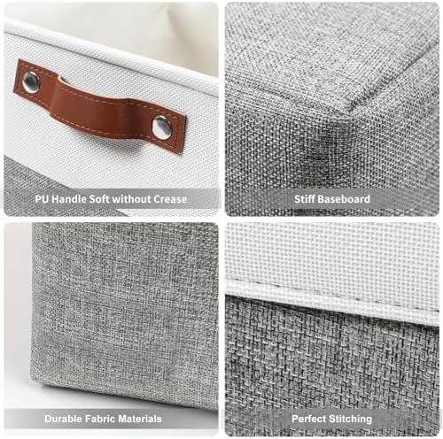 Bagnizer Collapsible Fabric Storage Cubes 11x11 Cube Storage Bins, 4 Pack - Image 5