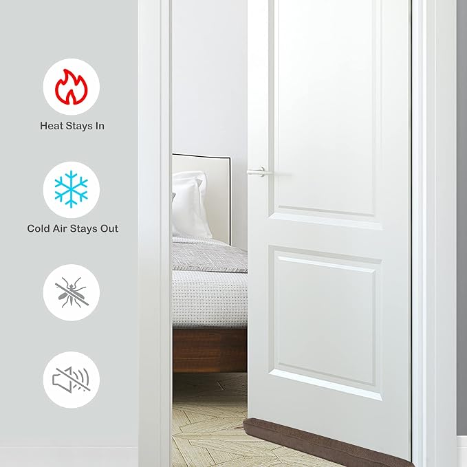 KAKICLAY 48 Inch Draft Stopper for Bottom of Doors and Windows, Heavy Duty - Image 2