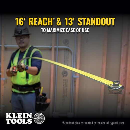 Klein Tools 9216 Tape Measure, Heavy-Duty Measuring Tape - Image 5
