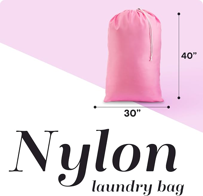 Pink Extra Large Heavy Duty Laundry Bag 30" x 40" - Image 2