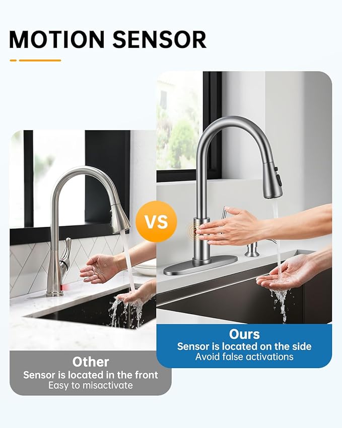 WEWE Touchless Kitchen Faucet - Image 4