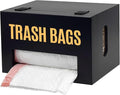 Large Black Bamboo Trash Bag Holder by Libreshine
