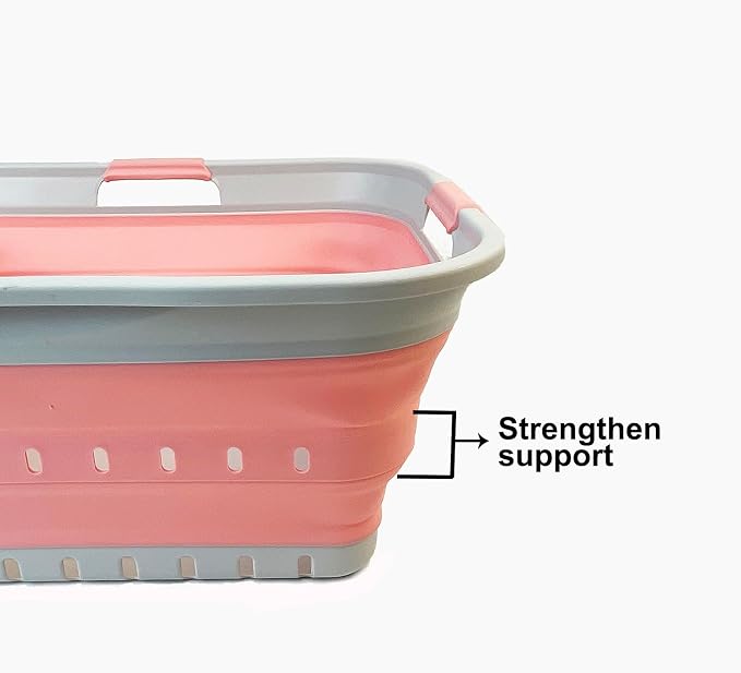 SAMMART 42L Collapsible Plastic Laundry Basket - Image 4