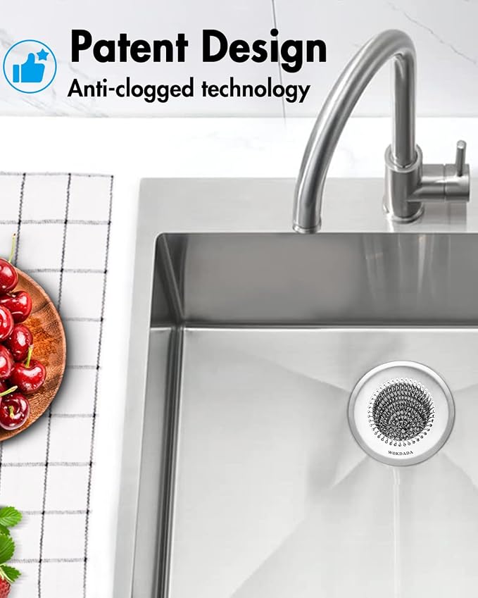4 Pack Kitchen Sink Drain Strainer, Patented Reversible Chain Mesh Basket - Image 9