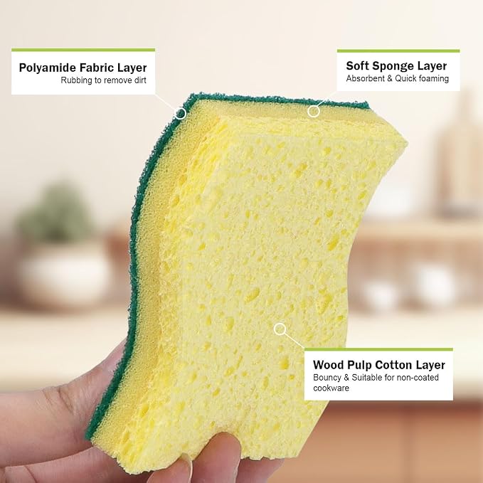 AIDEA Sponges Kitchen, Heavy-Duty Scrub Sponge, Sponges - Image 3