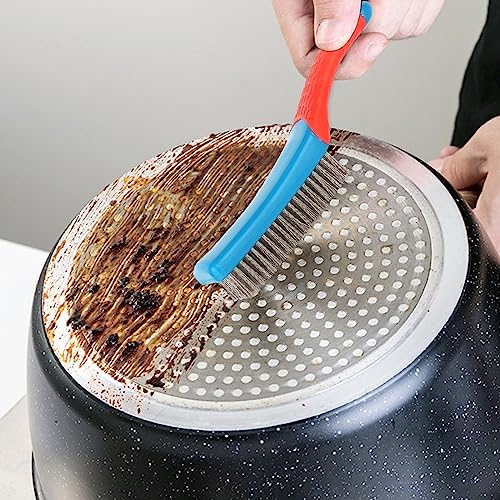 2 Pack Wire Brushes for Cleaning-Heavy Duty Stainless Steel Wire Scratch Brush - Image 4