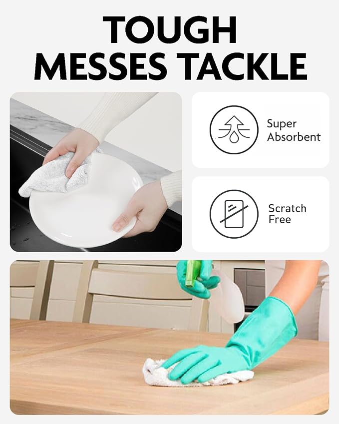 Fantasticlean Microfiber Cleaning Cloth Roll- 30 Sheets, Tear-away Microfiber - Image 4