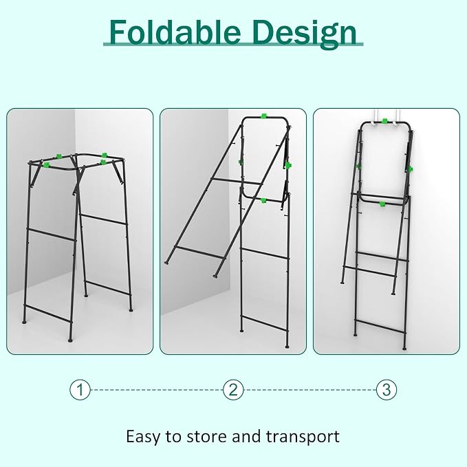 Foldable Trash Bag Holder Stand, Outdoor Leaf Bag Holder - Image 3