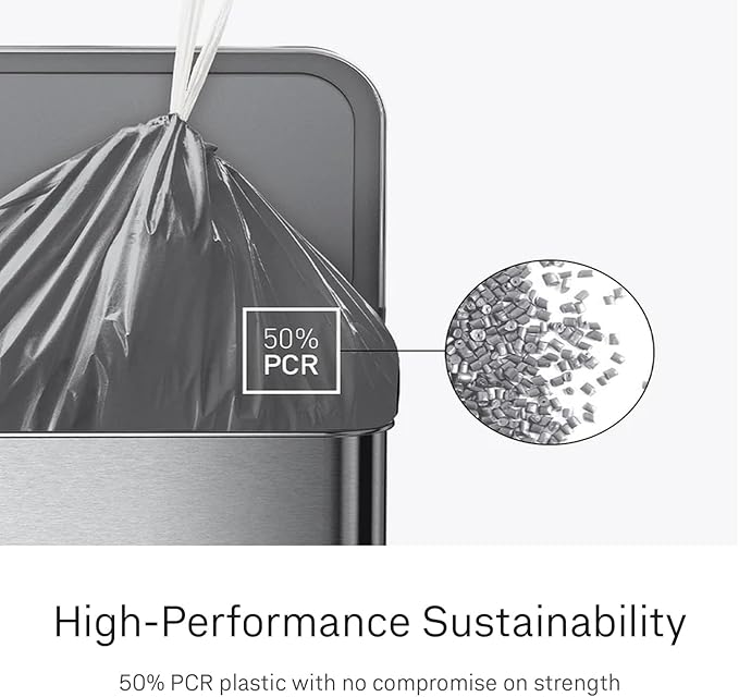 simplehuman Code H 100 Count Odorsorb® Custom Fit Liners, Drawstring Odor - Image 5