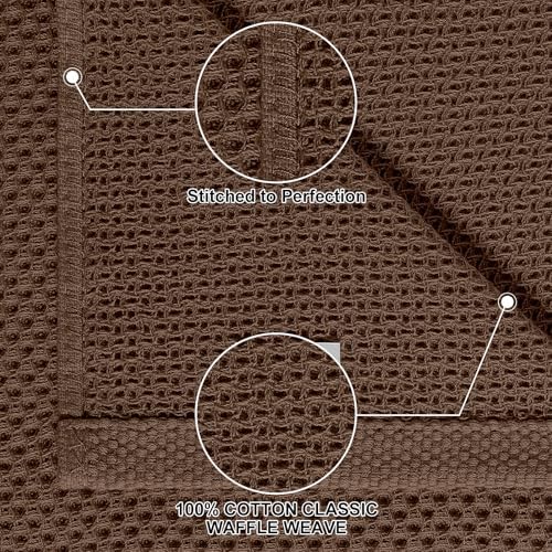 Homaxy 8 Pack 100% Cotton Kitchen Towels and Dishcloths Set - Image 2