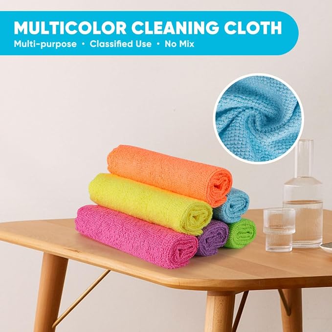 Orighty Microfiber Cleaning Cloth, 400 Pack Highly Absorbent Cleaning Rags - Image 4