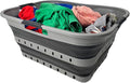 SAMMART 42 Collapsible Plastic Laundry Basket, Foldable Pop Up Storage by SAMMART