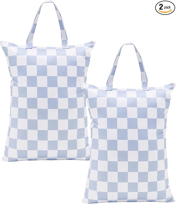 Ohocut Checkered 2 Pcs Large Travel Laundry Bags by Ohocut