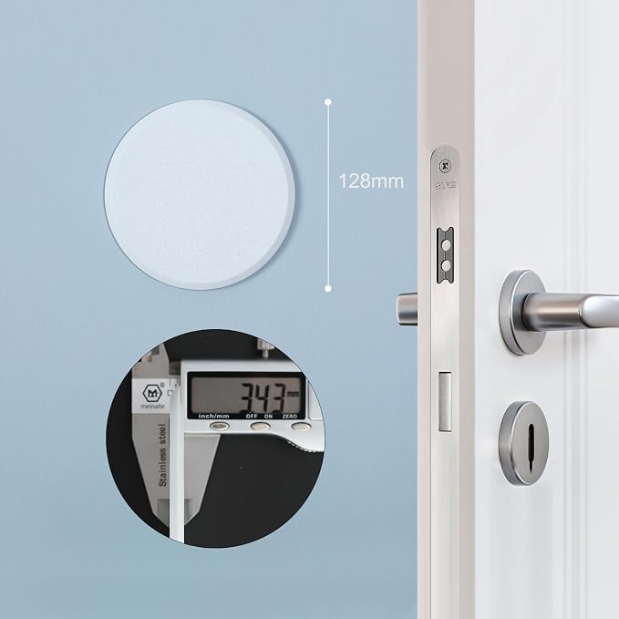 HOME MASTER HARDWARE 5" Wall Protector, 5 Pack Door Knob Wall Shield | White - Image 5