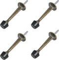 HOMOTEK 4 Pack Heavy Duty Solid Rigid Door Stop by HOMOTEK