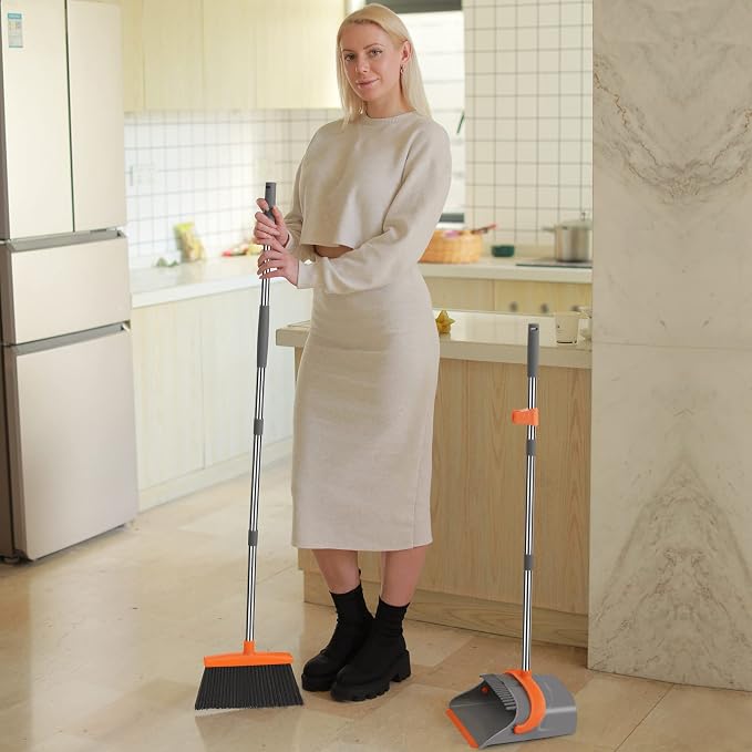 Ivandar Broom and Dustpan Set for Home, Broom and Dustpan Combo for Office - Image 6