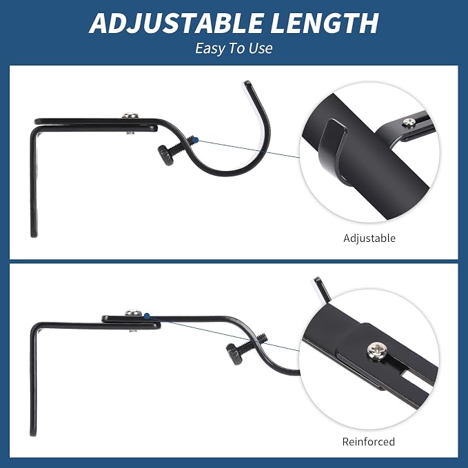 Premium Curtain Rod Brackets for Wall - Image 3