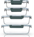 M MCIRCO 80 oz & 36 oz Extra Large Glass Food Storage Containers by MMCIRCO