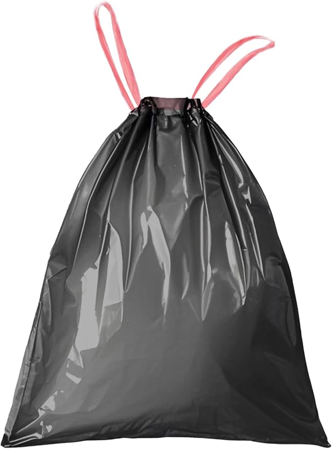 WAIKAS 8 Gallon Trash Bags Drawstring, 8 Gal Garbage Bag, 55x65cm Size by BUYITNOW