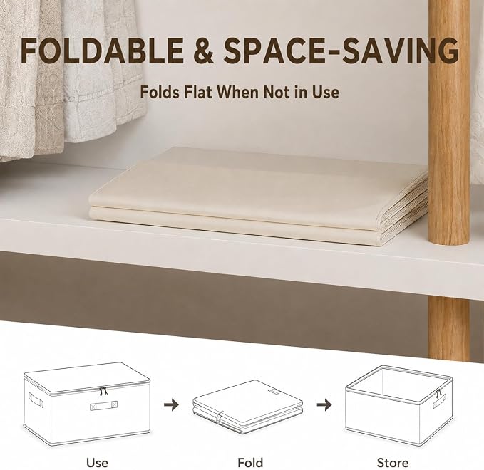 3Pack Canvas Storage Bags for Clothes & Comforters - Image 6