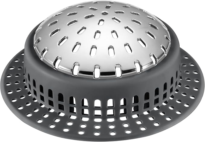 Aluvor Bathtub Drain Hair Catcher Shower Drain Cover Sink Drain Protector | by SayGoodbyetoHairClogging