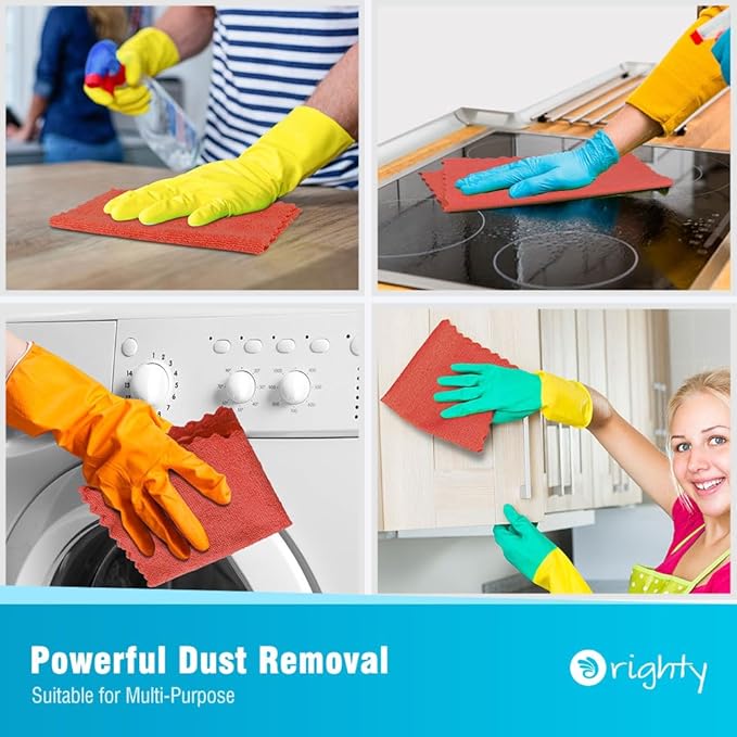 Orighty Microfiber Cleaning Cloth, 800 Pack Highly Absorbent Cleaning Rags - Image 6