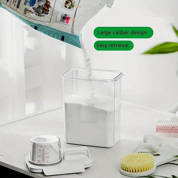 61oz Leak-Proof Laundry Detergent Dispenser, Double Sealed Refillable Container - Image 5