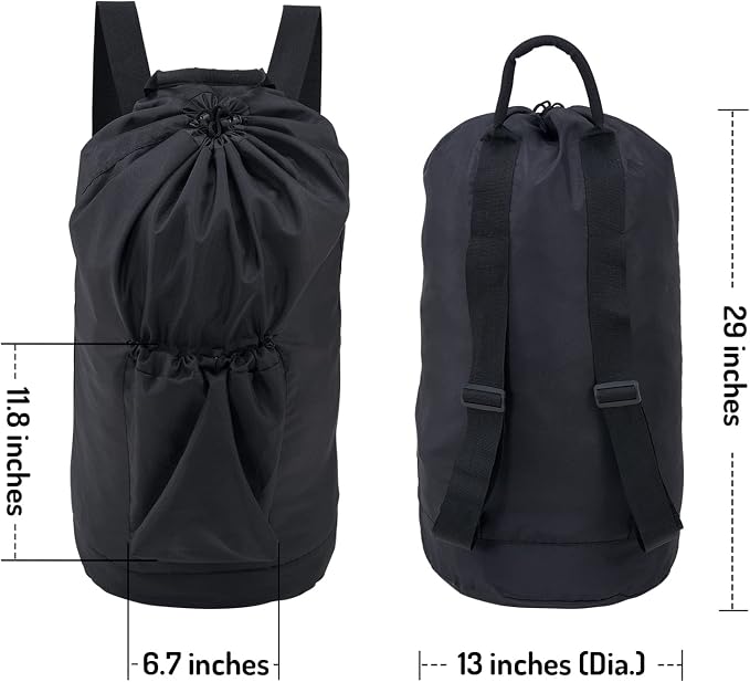 Seiritex Laundry Backpack Bag, Dirty Clothes Travel Laundry Bag - Image 2