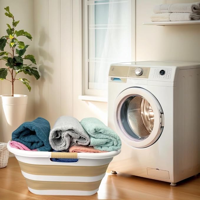 SAMMART 40L Plastic Foldable Laundry Basket/Tub - Image 2