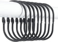 24 Pcs Shower Curtain Rings, Goowin Shower Curtain Hooks, Oval Snap Shower Rings by Goowin