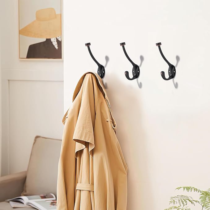 The 5 Pack 5-1/2 inch Oil Rubbed Bronze Coat Hook Venetian mudroom Hooks is - Image 3