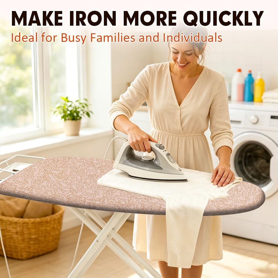 Ironing Board Cover and Pad, Extra Wide 18x49, Extra Thick - Image 2