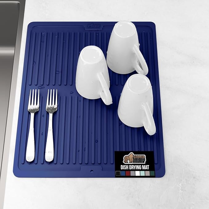 GORILLA GRIP 100% BPA-Free Patented Silicone Dish Drying Mat by Unknown
