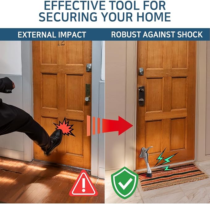 One Touch Kickdown Door Stopper, Door Holder, Heavy Duty Door Stops, Bottom of - Image 9